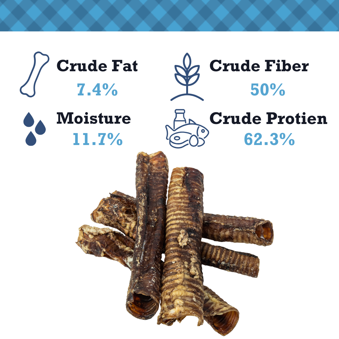 Country Living All-Natural Beef Trachea Dog Treats 12-inch protein-rich dental chews for dogs 5-pack