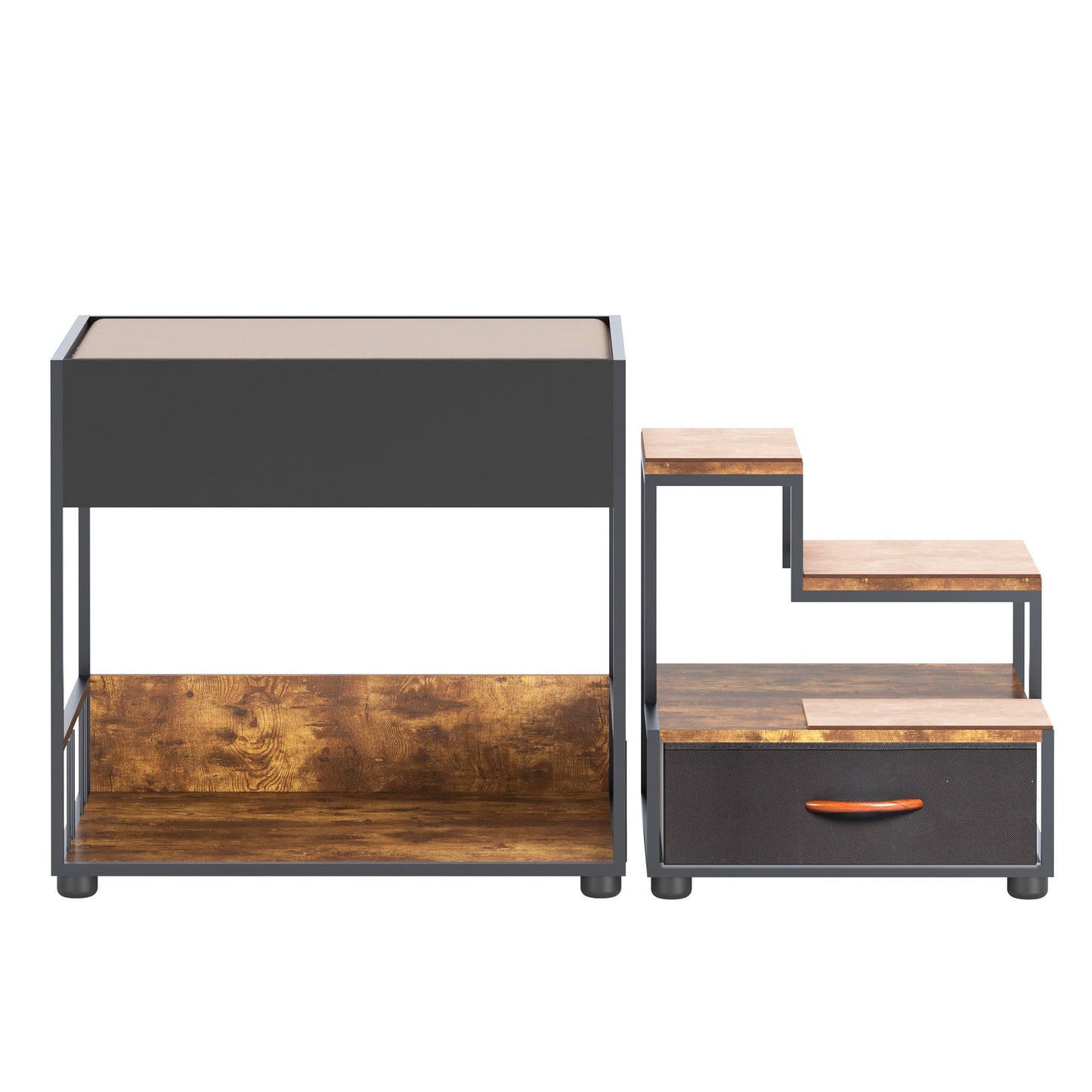 Step Window Perch,Bunk Beds Window Perch for Dogs Bedside Lounge Elevated Dog Bed Multi-Level Platform with sponge Vintage