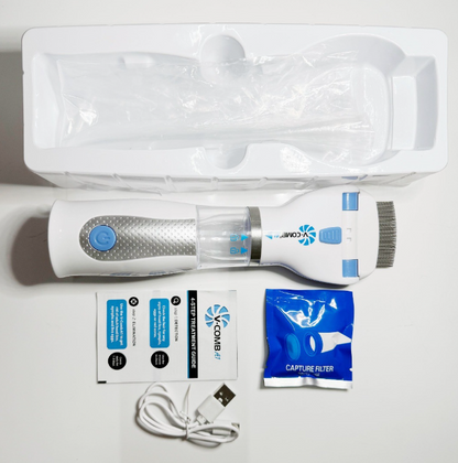 USB rechargeable pet lice remover with 36 steel needles for dogs and cats