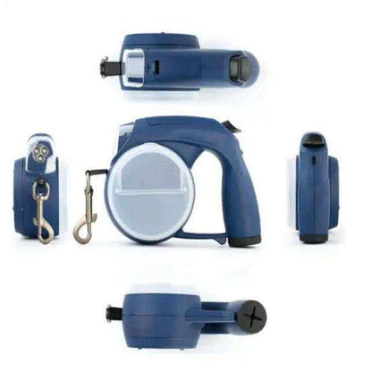 5 In 1 Multifunctional Dog Leash - Waterproof LED Retractable Poop Bag