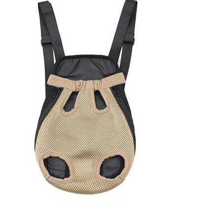 Adjustable pet carrier backpack for small dogs and cats under 15LB with breathable mesh for travel and outdoor activities