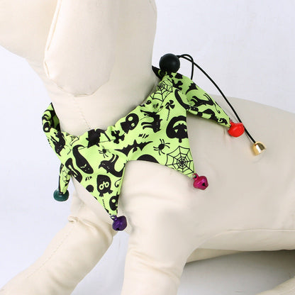 Halloween Hat And Scarf Set Skull Pattern Cat Cape Hat Set