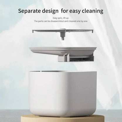 3L large capacity pet fountain with easy-clean detachable design and circulating water filter system for cats and dogs