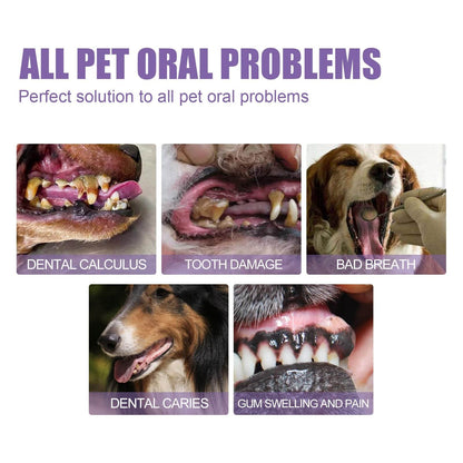 Pet Oral Repair Gel for deep cleaning dog and cat tooth stains and oral care