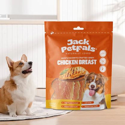 Jack PetPals Handcrafted Jerky Chicken Breast Dog Treats - Wholesome 