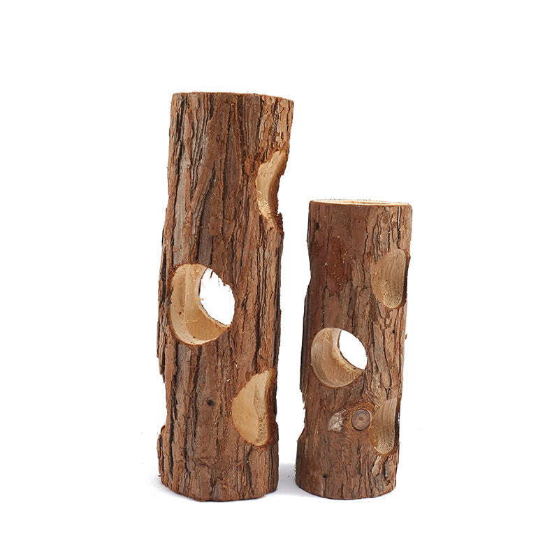 Hamster Solid Wood Pipe Bird Platform Rabbit Molar Dogs And Cats Toy Tree Tube