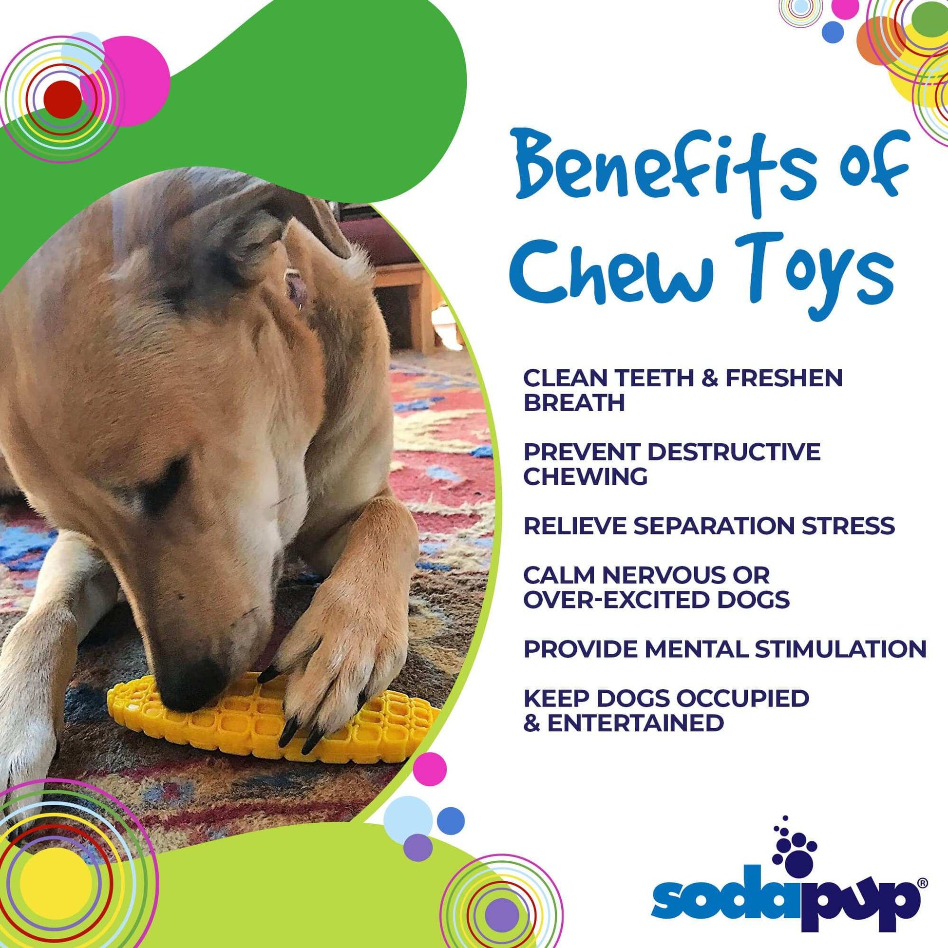 Corn on the Cob Nylon Dog Toy - USA Made Heavy Chewer Durable Chew Toy