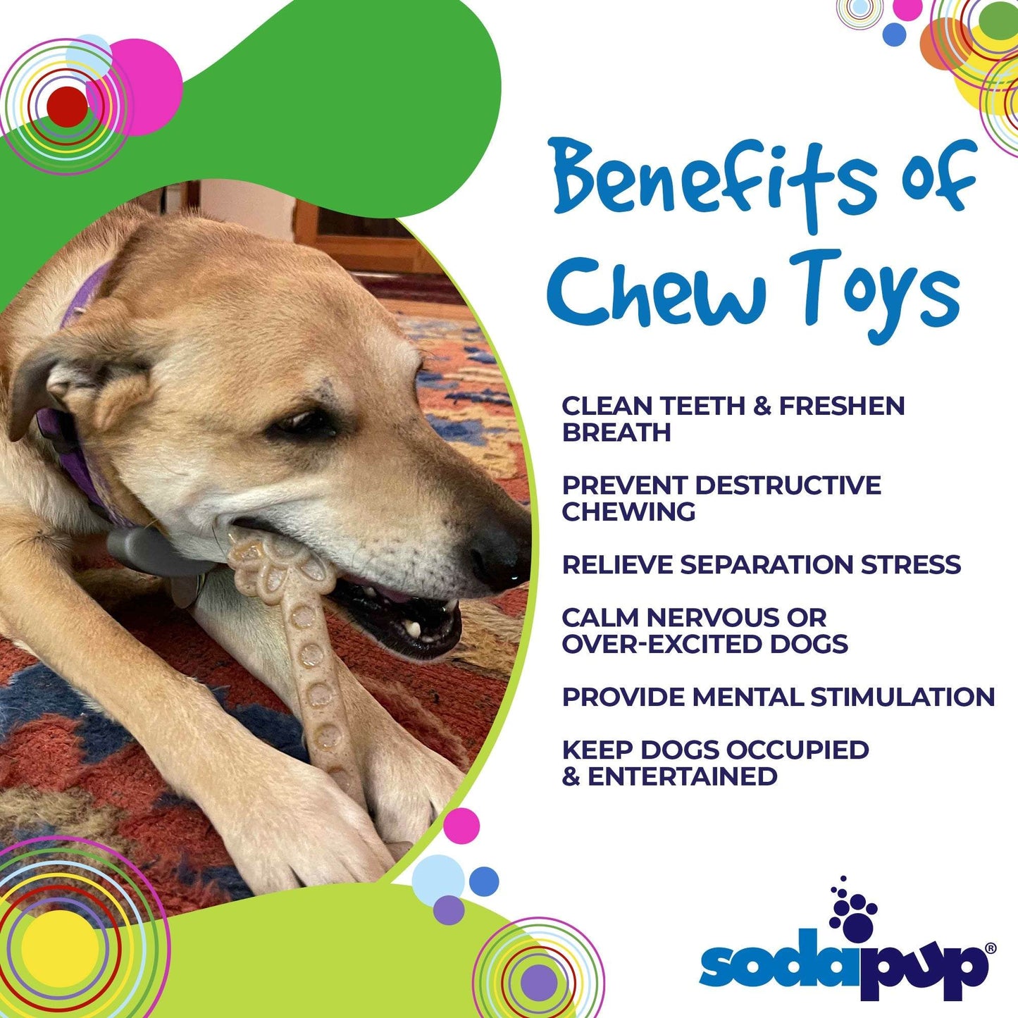 Flower Tower Nylon Chew -Durable Enrichment Toy for Aggressive Chewers