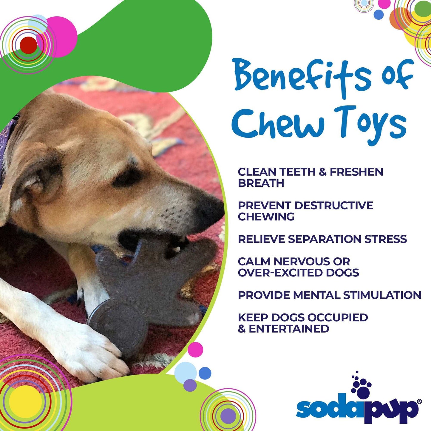 Gingerbread Man Nylon Dog Chew Toy - Indestructible Holiday Dog Toy