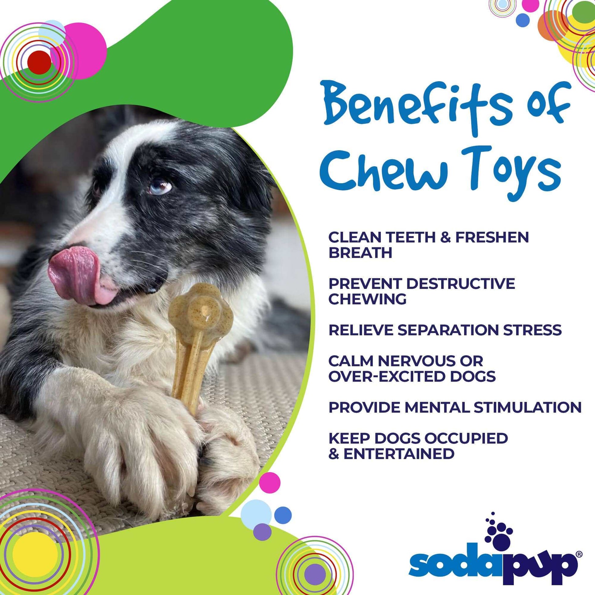 Dog chewing Knuckle Bone Ultra Durable Nylon Dog Chew Toy for aggressive chewers, promotes dental health and mental stimulation.