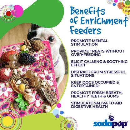 Flower Power eMat - Enrichment Lick Mat for Dogs & Cats | USA Made
