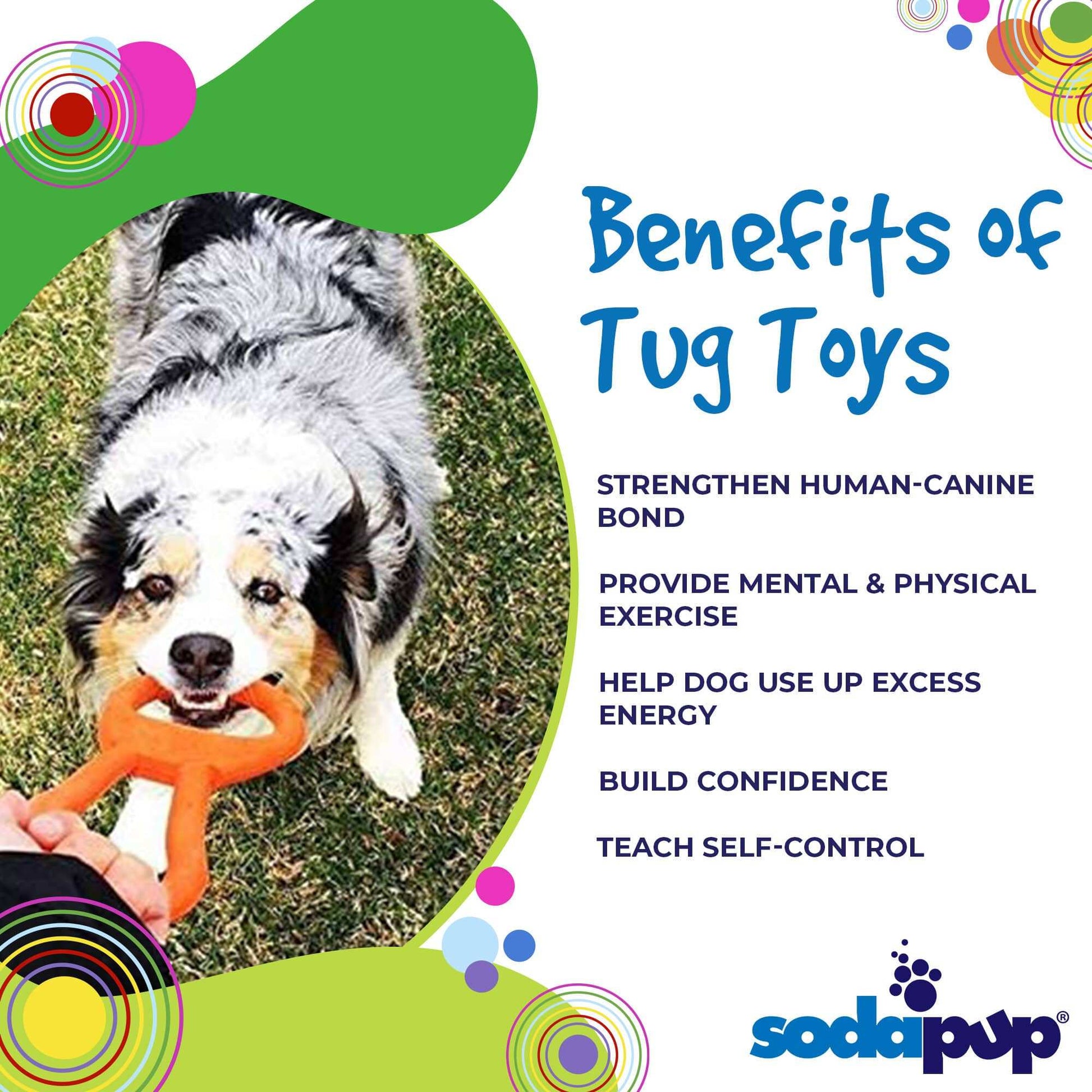 Pop Top Rubber Tug Toy for Interactive Play - Durable and USA Made