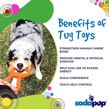 Pop Top Rubber Tug Toy for Interactive Play - Durable and USA Made