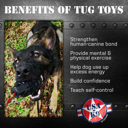 USA-K9 Magnum Grenade: Durable Rubber Chew and Treat Dispenser Toy!