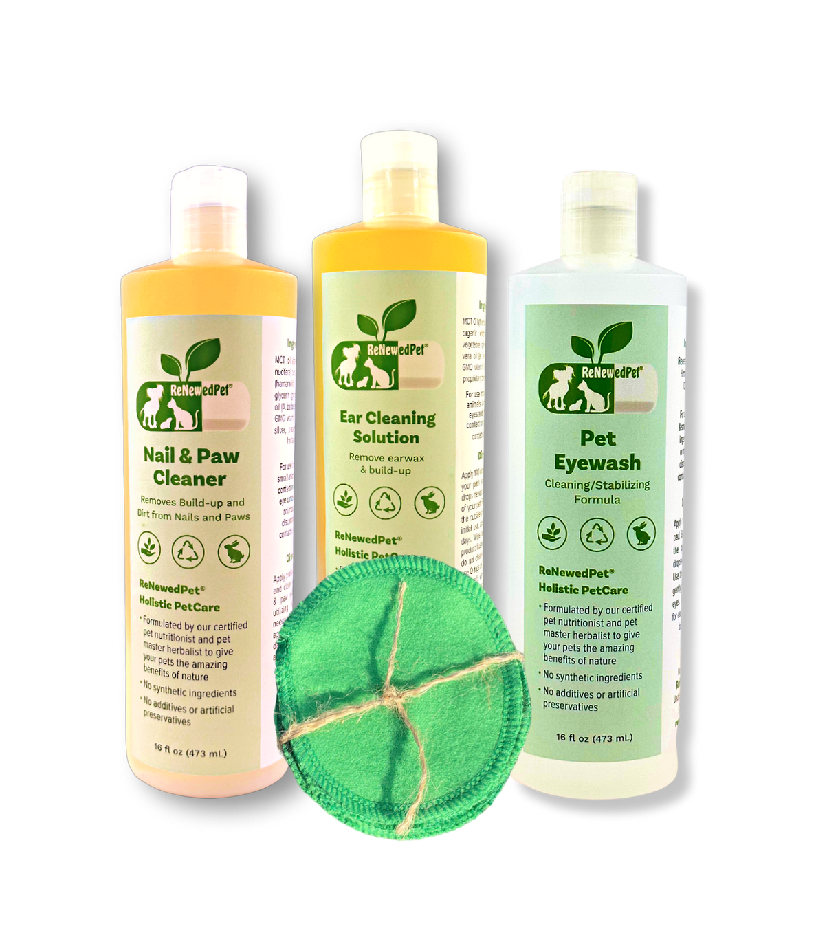 4-ALL PETS natural ear nail eyewash kit with organic ingredients