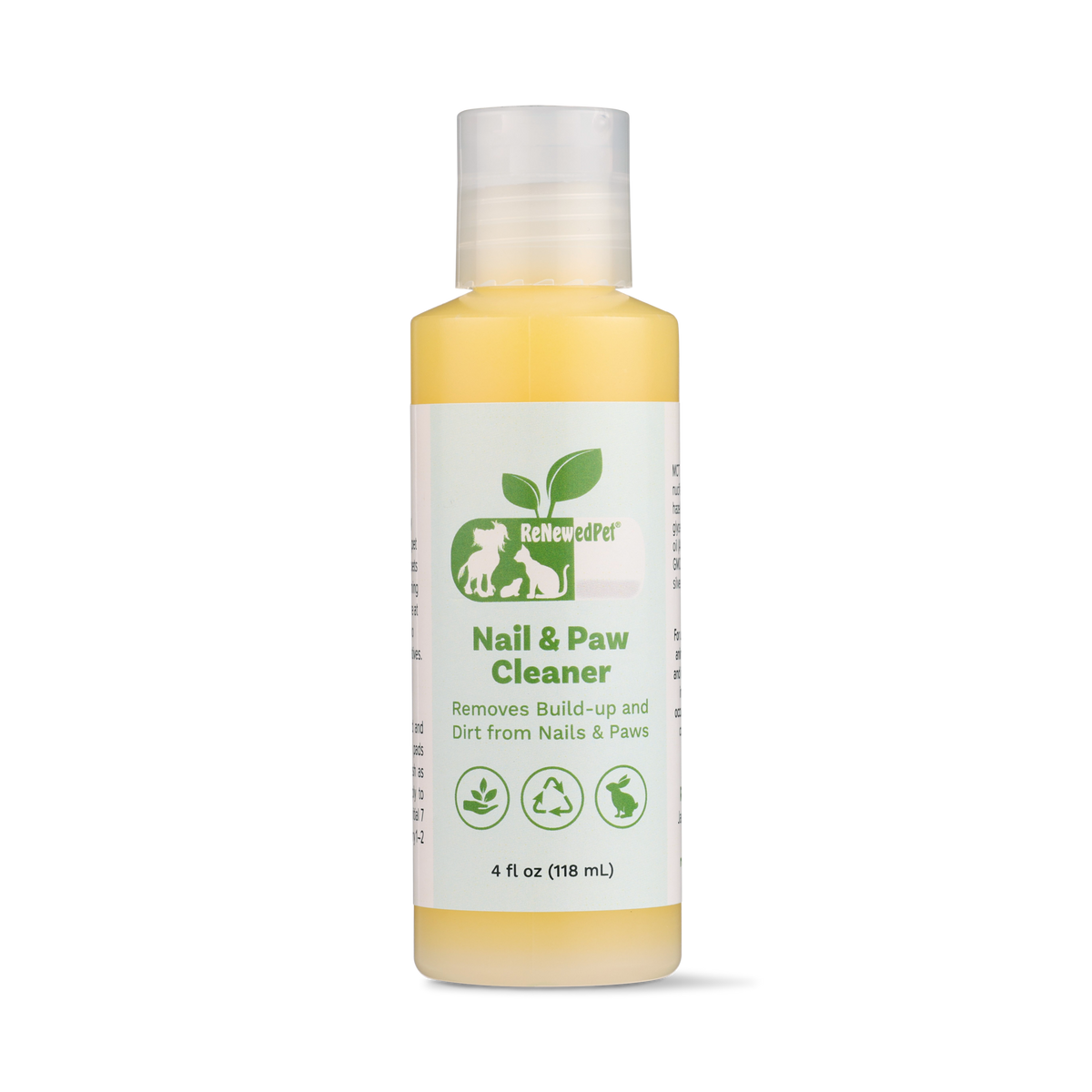 4-ALL PETS natural organic nail paw cleaner bottle