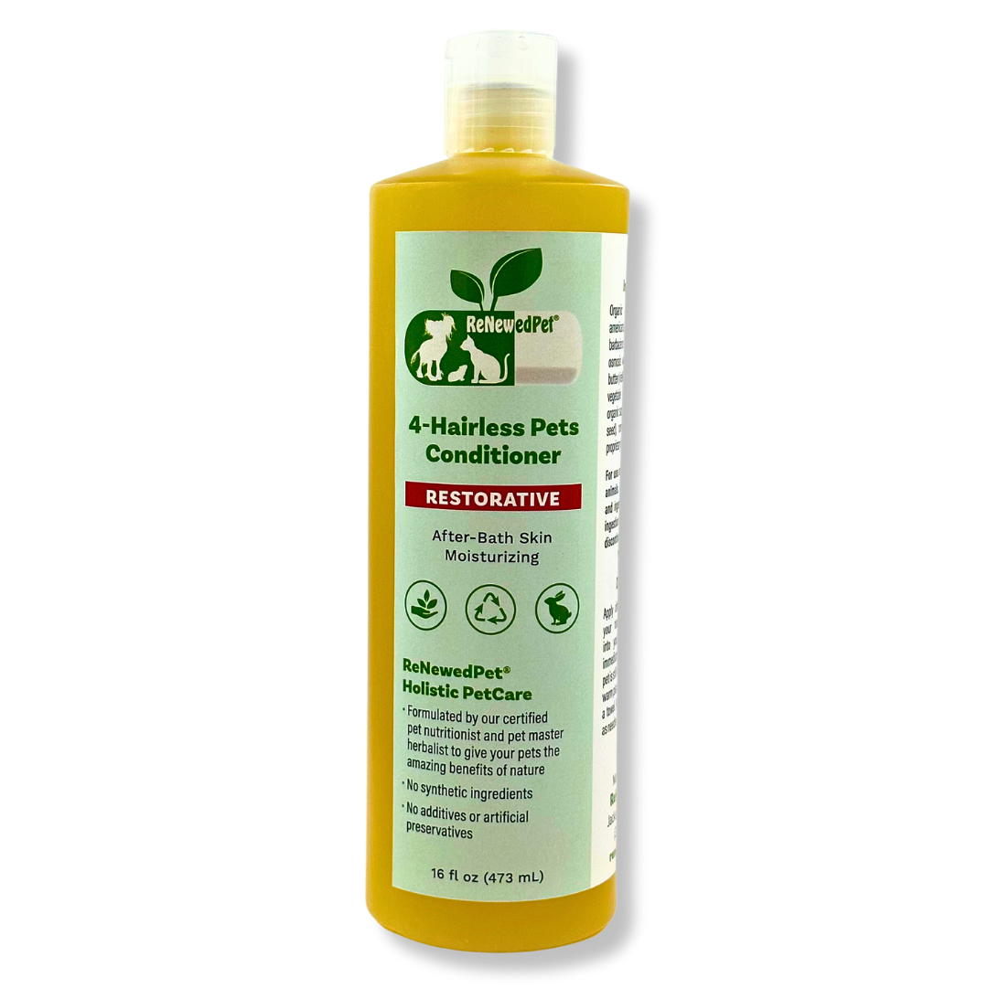 4-Hairless Pets Restorative Conditioner natural organic bottle