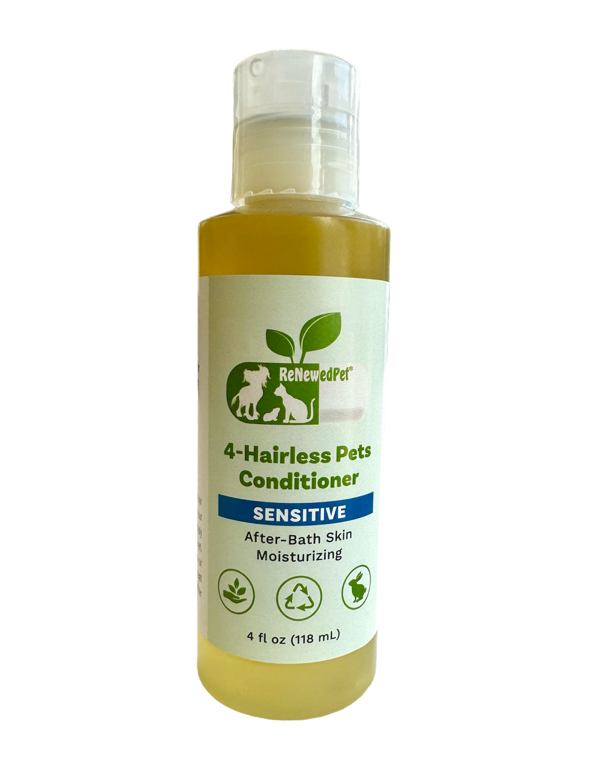 4-Hairless Pets Sensitive Conditioner bottle for hairless pet skin care