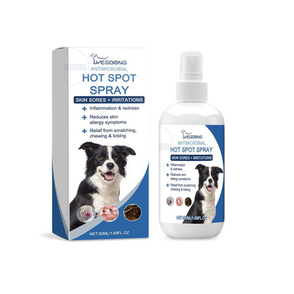 Pet Fur Care Spray bottle with calendula and honey extracts for gentle cleaning and brightening of cat and dog fur