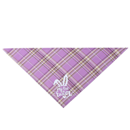 Easter Bunny Pet Triangle Towel Single Layer