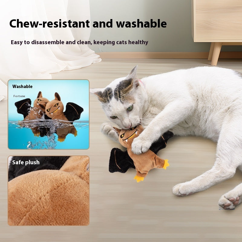 Pet Electric Sound Cat Plush Toy Rechargeable