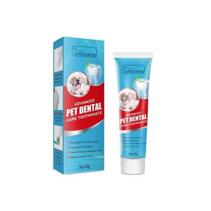Pet toothpaste for dogs and cats with tartar removal and fresh breath care