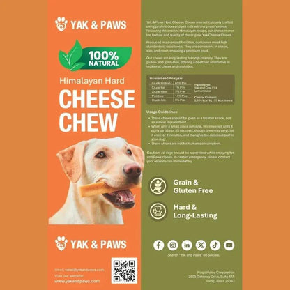 Yak Cheese Chews 100% Natural - 5 lb bag Premium Himalayan Dog Treats