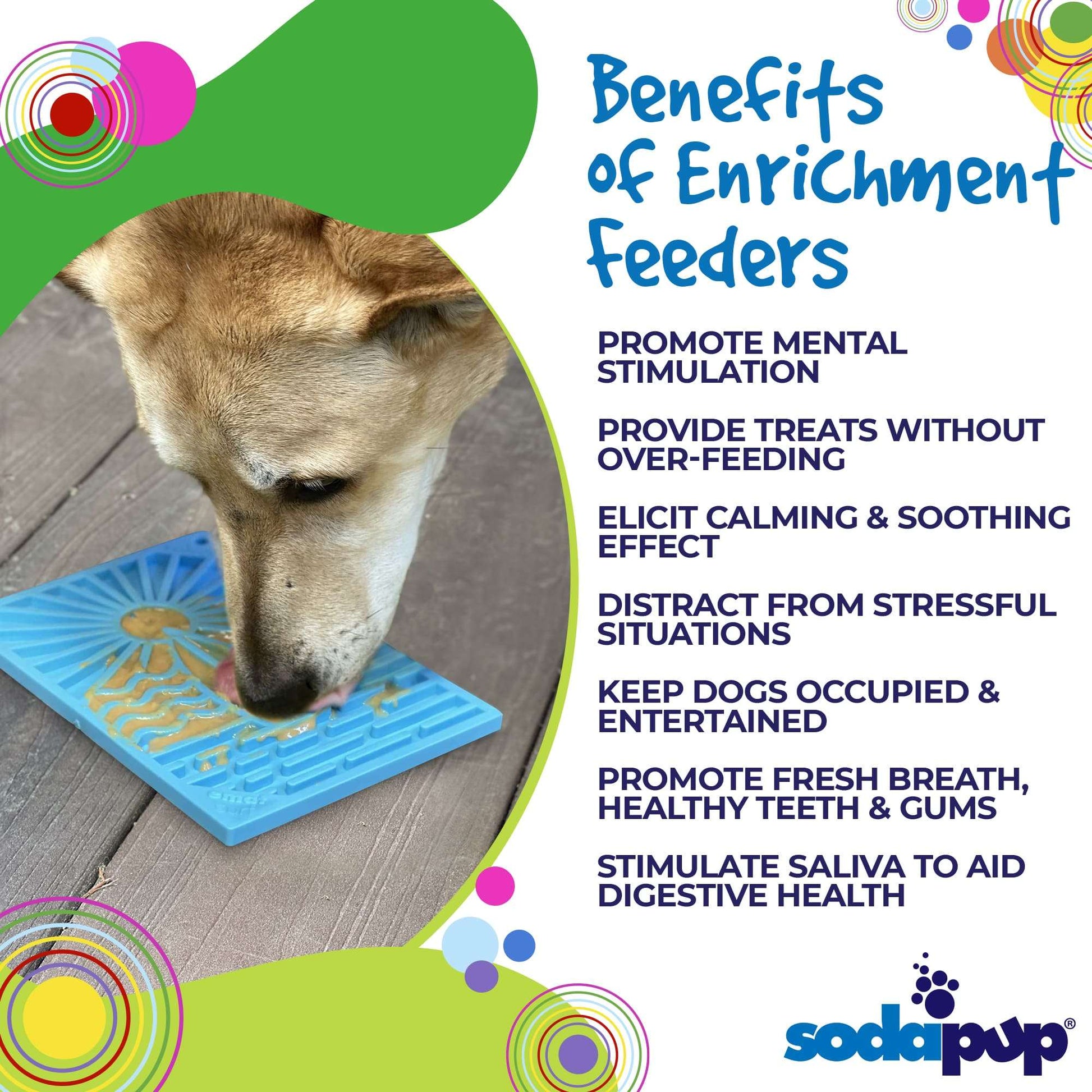 Surf's Up eMat - Small Beach-Themed Dog and Cat Enrichment Toy | SodaPup