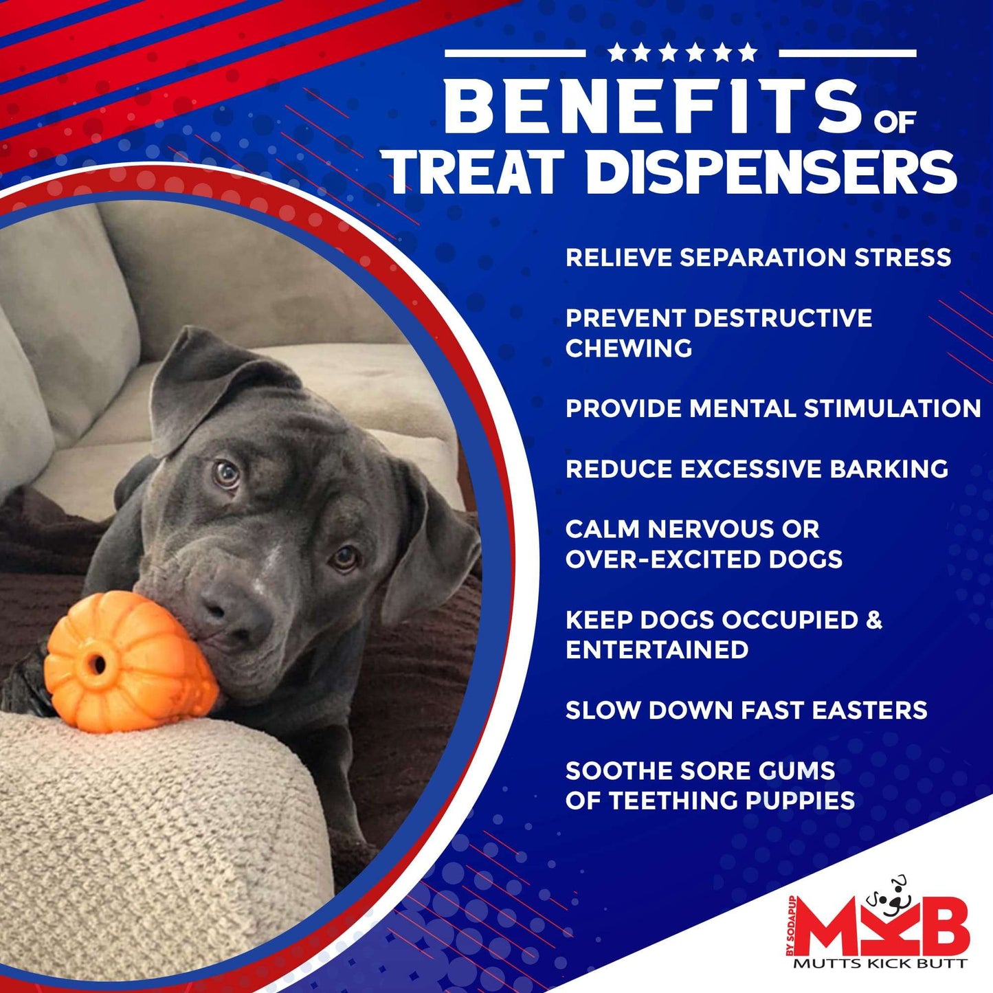 Durable Rubber Chew Toy & Treat Dispenser - Jack O' Lantern eDispener