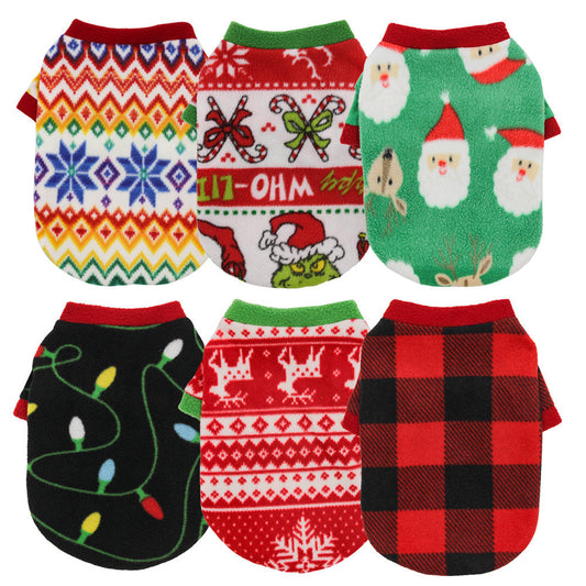 Christmas Fleece Dog Sweater
