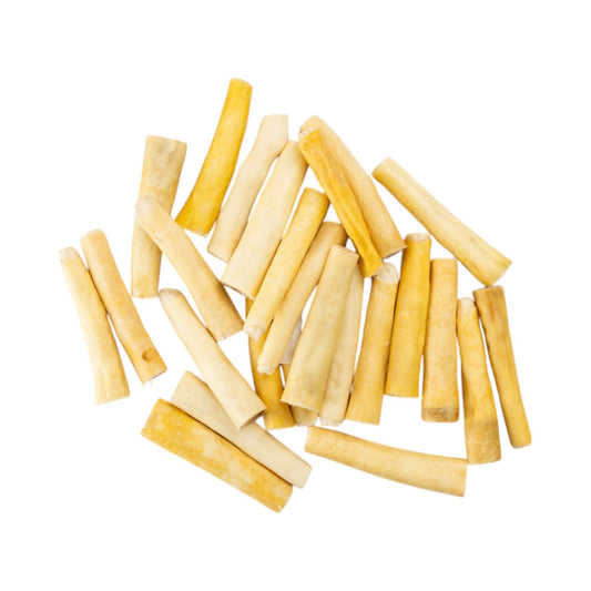 All-Natural Cow Tail Dog Treats, premium 5-7 inch roasted chews for healthy teeth and gums, protein-rich, hormone-free, suitable for all dog breeds