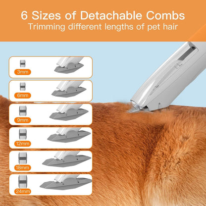 Pet intelligent beauty grooming set with brushes and combs for cats and dogs of all sizes