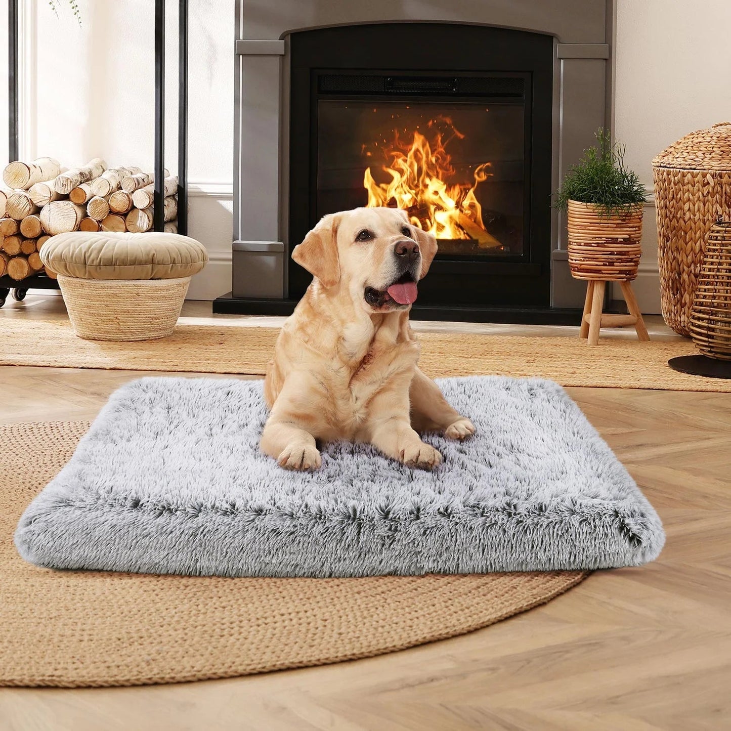 Dog gray Bed for Large furry friend