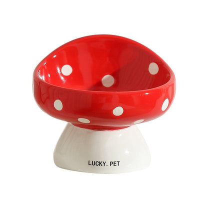Cat Bowl Ceramic Oblique Mouth Protection Cervical Spine Drinking Bowl Grain