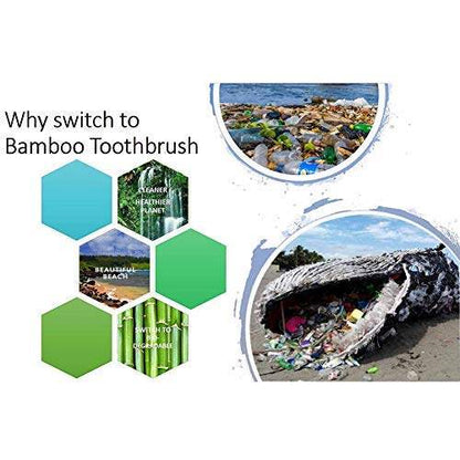 Pet Toothbrush – Eco-Friendly Soft Bristle Bamboo Dental Care for Pets