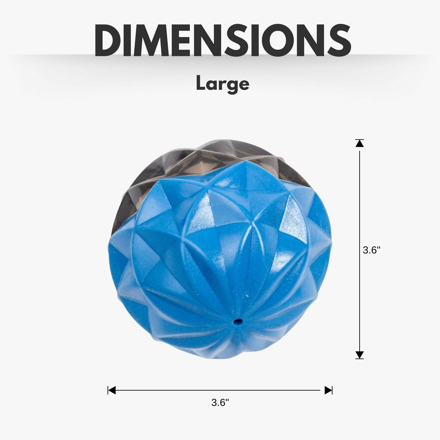 Country Living Geometric Textured Ball | Durable Interactive Dog Toy