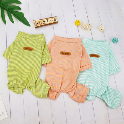 Thin VIP Bichon Small Dog Cat Homewear Pajamas