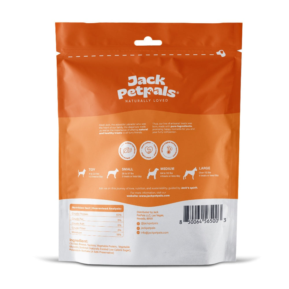 Jack PetPals Handcrafted Jerky Chicken Breast Dog Treats - Wholesome 