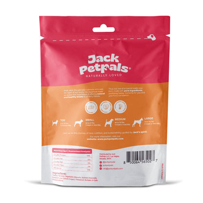 Jack PetPals Handcrafted Jerky Turkey Tendon Natural Dog Treats 2.5oz