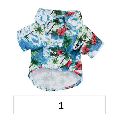 Hawaiian Pet Shirts - Stylish Summer Dog & Cat Shirts, Coconut Print