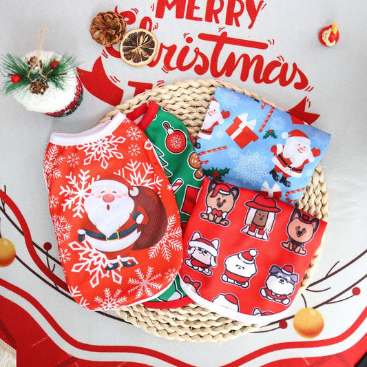 Christmas Anti-Shedding Pet Vest