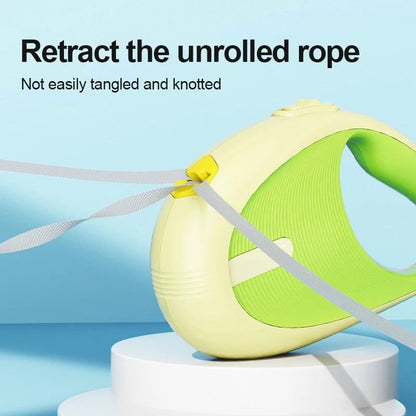3m green automatic retractable nylon durable pet leash for small dogs and cats
