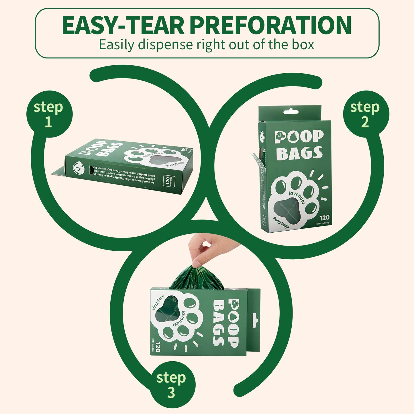 Handle Dog Waste Bag EPI Vest Poop Picking Bags Degradable Cat Litter Bag