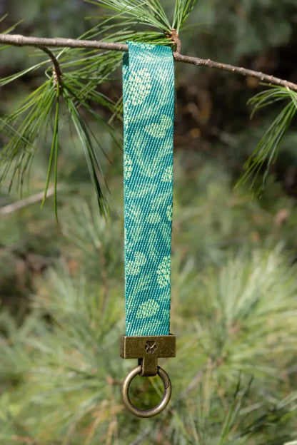 Pine Cone Pup Bandana, Matching Keychain - Nature-Inspired Accessories