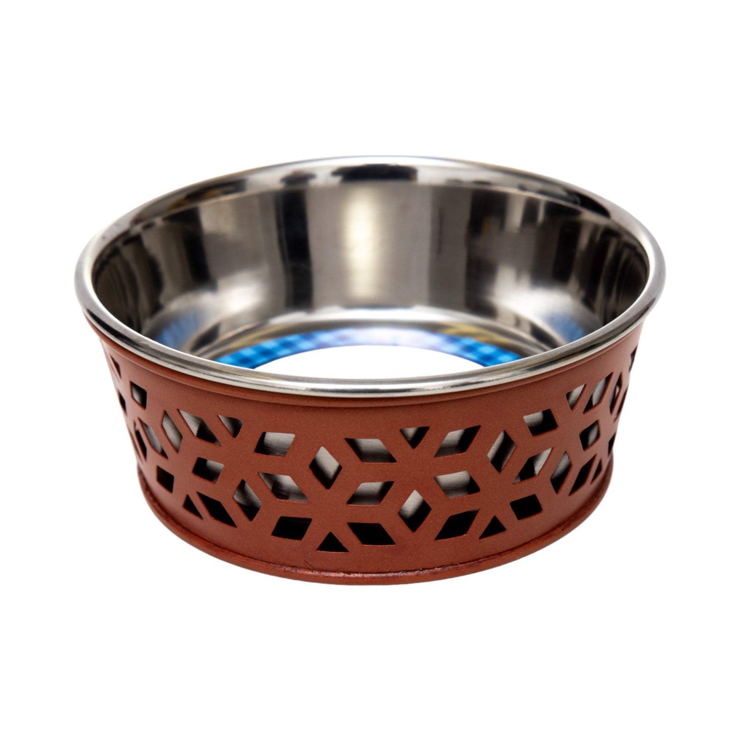 Country Living Set of 2 Stainless Steel Dog Bowls – Farmhouse Style