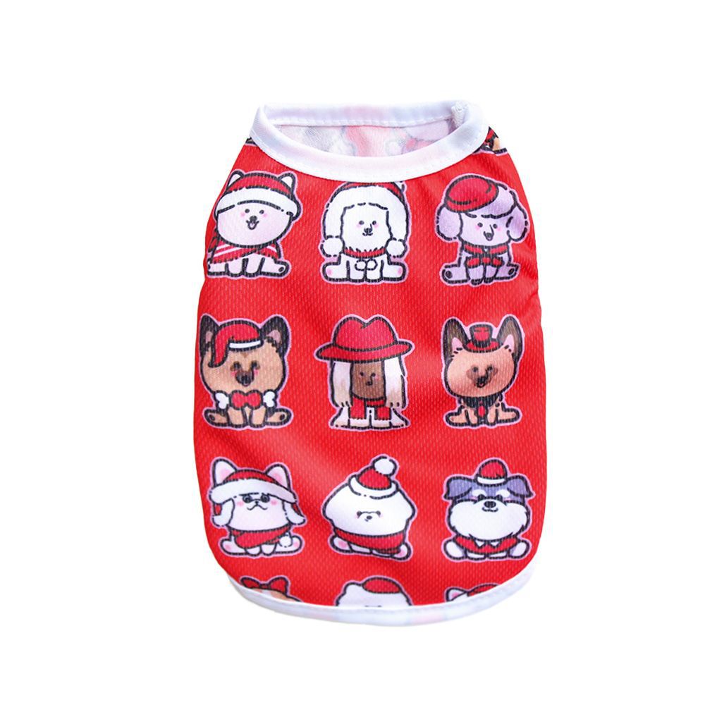 Christmas Limited Edition Cat And Dog Clothing Vest For Small Pete Short Style Non Shedding