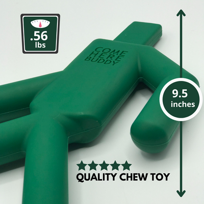 Durable natural rubber dog chew toy safe for all breeds and ages