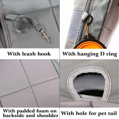 Cat Dog Carrier Backpack - Front-Facing Backpack for Small & Medium Dogs