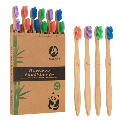 Pet Toothbrush – Eco-Friendly Soft Bristle Bamboo Dental Care for Pets