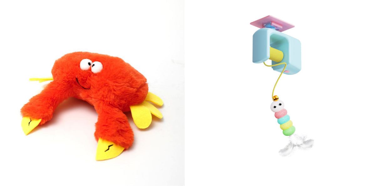 Pet Plush Toy Making Sound Electric Fish Jumping Winged Bird